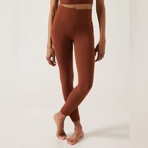 High-Waisted Brown Leggings